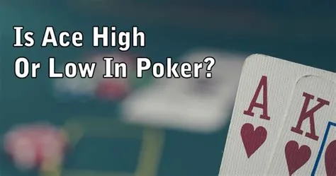 Can aces be low in poker?