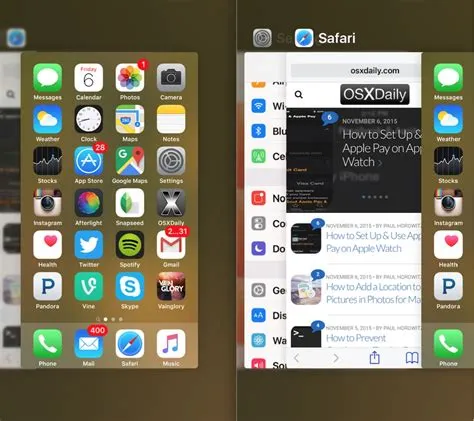 How do you multitask on iphone?