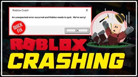 Why is roblox crashing windows 10?