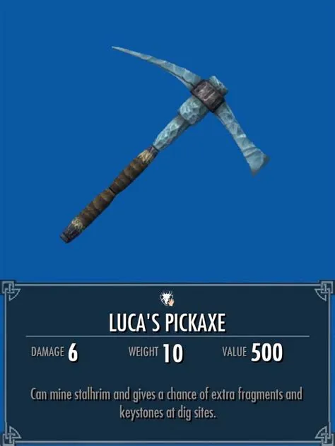 Where is lucas pickaxe?