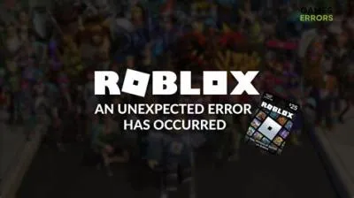 Why does my roblox gift card say unexpected error?