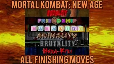 What to press for finish him in mortal kombat?