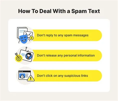 What happens if i click on a spam text?