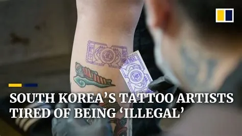 Are tattoos illegal in korea?