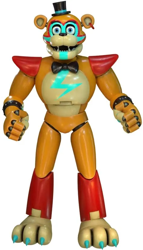 Why is glamrock freddys eyes yellow?