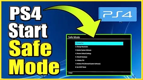 Will starting my ps4 in safe mode delete my saved data?