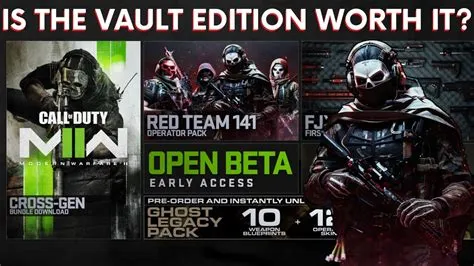 Whats the difference between mw2 vault edition and cross gen bundle?