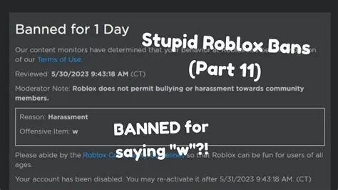 Do bans expire on roblox?