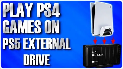 Can you play ps4 games on ps5 external hard drive?