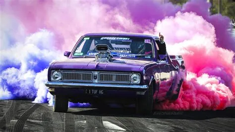 Who did the first burnout in a car?