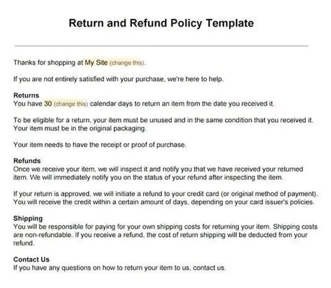 Is a no refund policy legal uk?