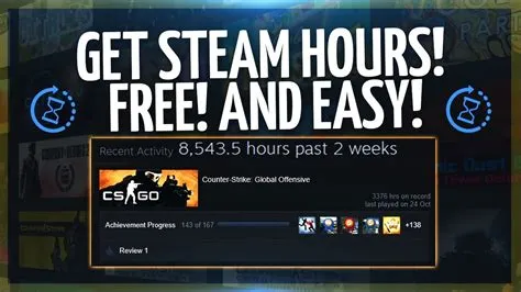 Does steam track hours for non steam games?