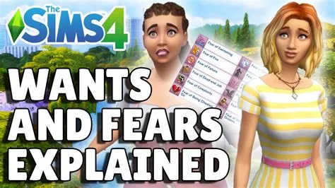 What are sims wants and fears?