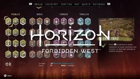 What is skill use in horizon forbidden west?