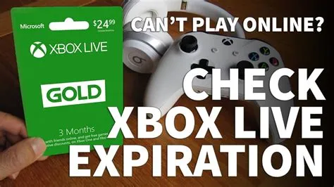 Do xbox live gold codes expire?