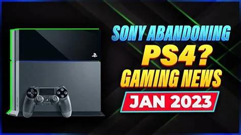 Is sony abandoning ps4?