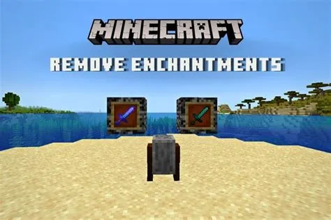 Can you remove a 1 enchant minecraft?