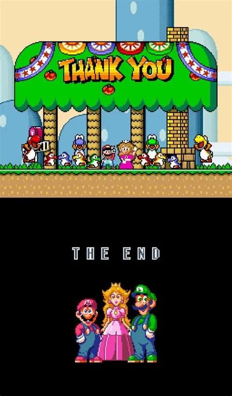 Is there an ending mario?