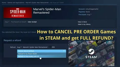 Can you preorder a game then cancel it?