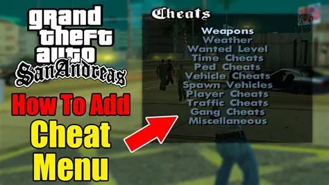 How do you open the cheat menu in gta sa?