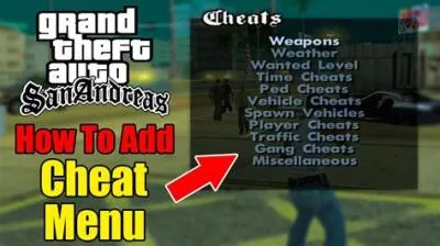 How do you open the cheat menu in gta sa?