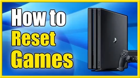 Does resetting ps4 delete games?