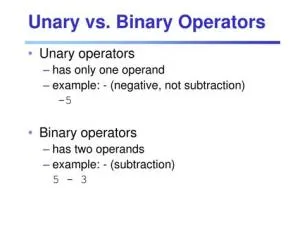 Is ++ a unary or binary operator?