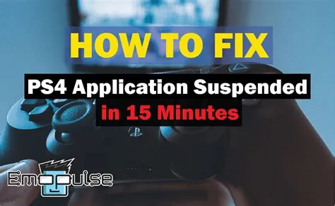 What does keep application suspended mean on ps4?