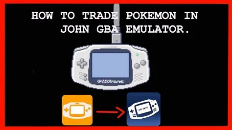 Can you trade between emulator and gba?