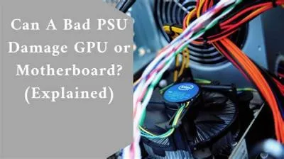 Can a bad psu damage ram?