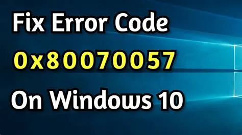 What is qb error code 80070057?