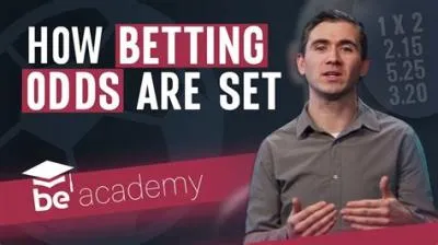 Do bookies set odds?