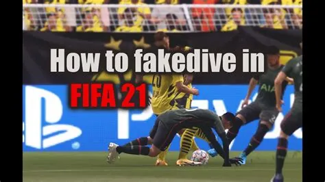 How do you fake dive in fifa 23?