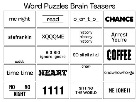 Do word puzzles help the brain?