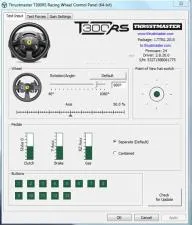 How do i get to the thrustmaster t300 control panel?