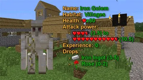 Do mobs drop xp if killed by an iron golem?