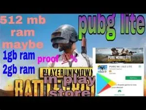 Can pubg lite play on 1gb ram?