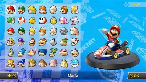 Can you unlock characters in mario kart 8 deluxe switch?