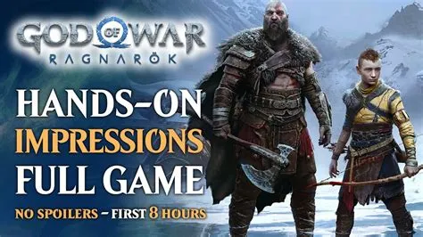 How many hours of gameplay does god of war ragnarok have?