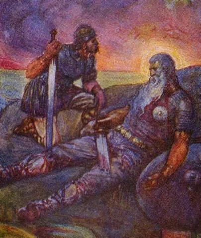 Who becomes king after beowulf dies?