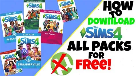 Is there a way to get sims 4 expansion packs for free?