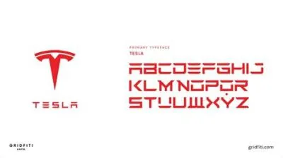 What font is tesla?