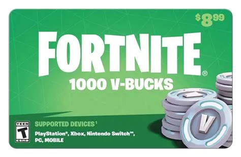 Is 1000 v bucks a lot in fortnite?