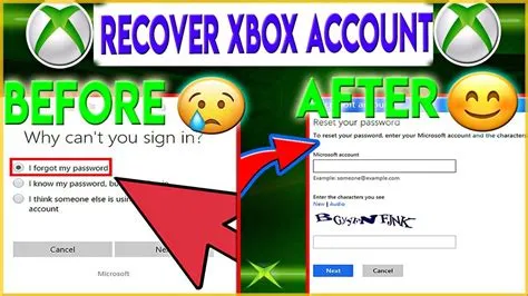 How do i recover my old xbox account?