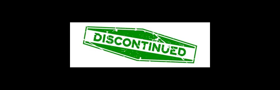 What does it mean if an app is discontinued?