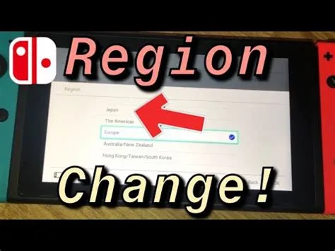 Is it ok to change region on switch?