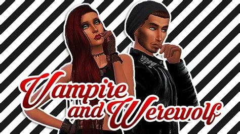 Can a vampire date a werewolf sims 4?