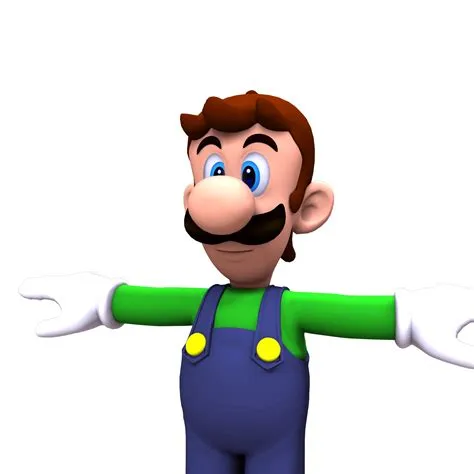 Does luigi have hair?