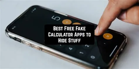 What is the fake iphone app that hides things?