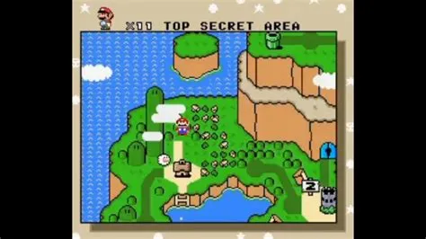 Where is the secret area in mario world super?